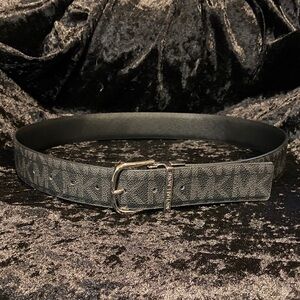 Elegant Black Textured Belt